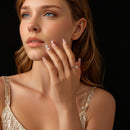 925 Sterling Silver Moissanite 1ct Ring Size 8-6
