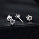 925 Sterling Silver 0.5 Carat Moissanite Earrings for Women-4