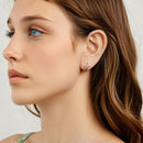 925 Sterling Silver Oxidized Silver Earrings 1.2*1.5cm for Women-7