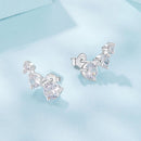 925 Sterling Silver Earrings with Pavé Setting CZ | Size 0.6*1.45cm for Women-5