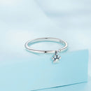 925 Sterling Silver Oxidized Round Paw Print Ring Size 6.0 for Women-2