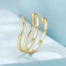 925 Sterling Silver Oxidized Silver Adjustable Ring for Men-5