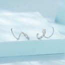 925 Sterling Silver CZ Pavé Earrings for Women-3