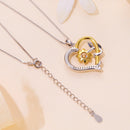 925 Sterling Silver Plated Gold Moissanite Necklace with Pavé Setting for Women-7