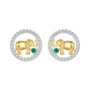 925 Sterling Silver Earrings with CZ in White Gold Plated for Women-1