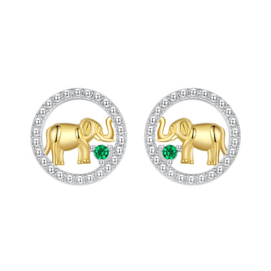 925 Sterling Silver Earrings with CZ in White Gold Plated for Women