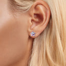 925 Sterling Silver Opal 8mm Earrings for Women-7