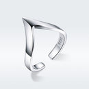 925 Sterling Silver Ring with Platinum Plating - 0.3cm Width - Unisex-2