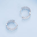 925 Sterling Silver Earrings with Platinum Plating for Women-5