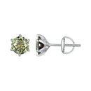 925 Sterling Silver Moissanite 1.00 Carat Earrings Size 7.0mm for Women-3