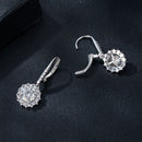 925 Sterling Silver Moissanite 1ct Earrings 26x11mm Pavé White Gold for Women-5