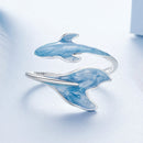 925 Sterling Silver Ring with Enamel Process for Women-3