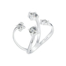 925 Sterling Silver White Gold Plated Pavé Set CZ Ring 2.5-13.5mm for Women-1