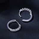 925 Sterling Silver 2.0mm Moissanite Earrings for Women-5
