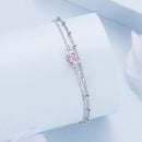 S925 Sterling Silver Pavé CZ Plated Bracelet for Women-5