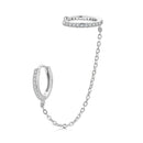 S925 Sterling Silver Earrings with Pavé Setting CZ for Women-2