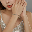 925 Silver Oxidized Pavé Setting CZ Bracelet-6