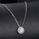 925 Sterling Silver Moissanite Necklace 40+5cm with Pavé Setting for Women-6