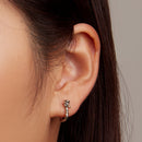 925 Sterling Silver Earrings with Oxidized Finish for Women-5