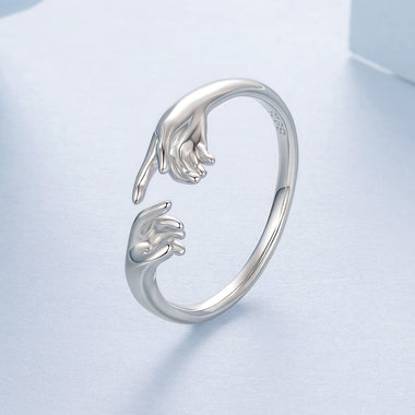 925 Sterling Silver Plated White Gold Ring for Women - 0