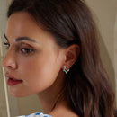 925 Sterling Silver Enamel Plated Platinum Earrings for Women-7