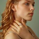 925 Sterling Silver Ring with Pavé Setting CZ for Women-7