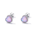 925 Sterling Silver Translucent Opal Earrings for Women-2