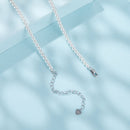 925 Sterling Silver White Gold Plated Necklace with Quality Shell Pearl for Women-6