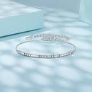925 Sterling Silver White Gold Plated Bracelet 15+6cm for Women-3