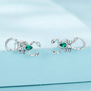 925 Sterling Silver Earrings with Pavé Setting CZ and Oxidized Finish for Women-3