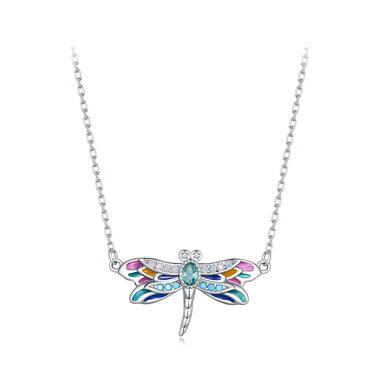925 Sterling Silver Pendant Necklace with Pavé CZ and Plated Platinum - 0