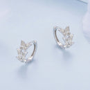 S925 Sterling Silver Earrings with Plated Platinum for Women-4