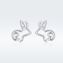 S925 Sterling Silver Plated Platinum Earrings-4