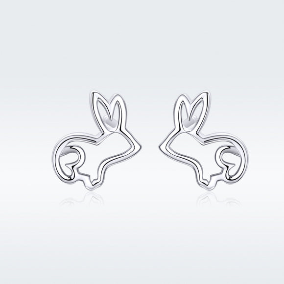 S925 Sterling Silver Plated Platinum Earrings
