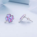 925 Sterling Silver Transparent Glass Earrings for Women-5