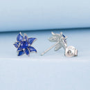 925 Sterling Silver Earrings with Enamel Process and Pavé Setting CZ-3