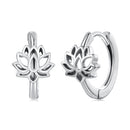 925 Sterling Silver Oxidized Silver Earrings 1.3x0.8cm for Women-1