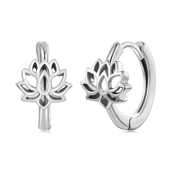 925 Sterling Silver Oxidized Silver Earrings 1.3x0.8cm for Women