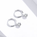 925 Sterling Silver Gold Plated Pavé Setting CZ Earrings for Women-5