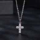 925 Sterling Silver Moissanite Pendant Necklace 40+5cm for Women-4
