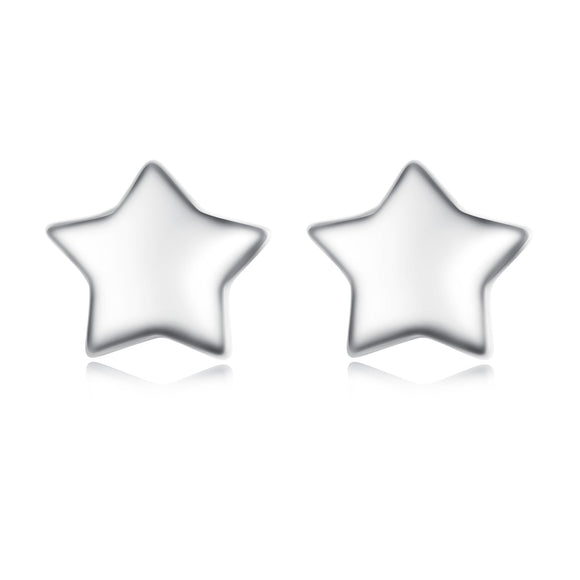 S925 Sterling Silver Earrings with Plated Platinum Finish for Women