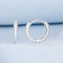 925 Sterling Silver Oxidized 14x3mm Earrings-4