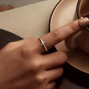 925 Sterling Silver Oxidized Silver 0.12cm Ring for Men-6