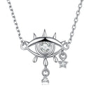 925 Sterling Silver Adjustable Necklaces with Pavé Setting CZ for Women-3
