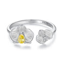 925 Sterling Silver 0.17cm Pavé Setting CZ Ring-1