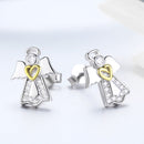925 Sterling Silver Plated Platinum Gold Earrings for Women-2