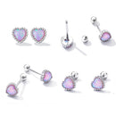 925 Sterling Silver Translucent Opal Earrings for Women-3