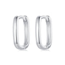 925 Sterling Silver Earrings 10*2mm with White Gold Plating for Women-2