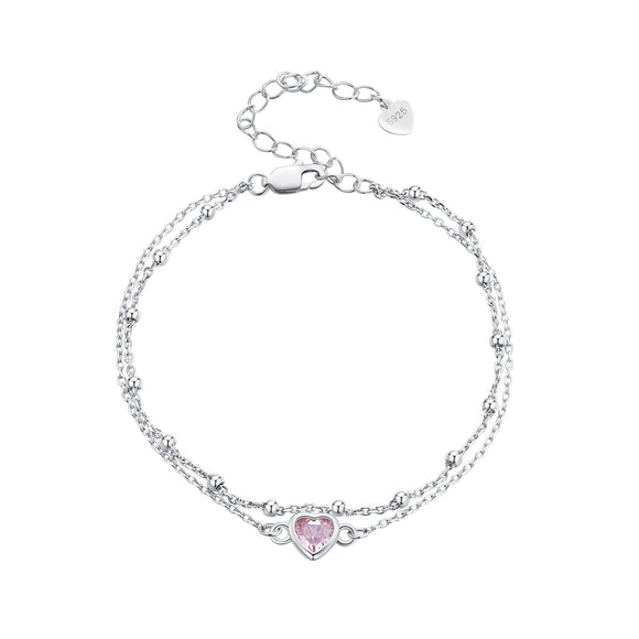 S925 Sterling Silver Pavé CZ Plated Bracelet for Women