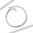925 Sterling Silver Adjustable Bracelet-5